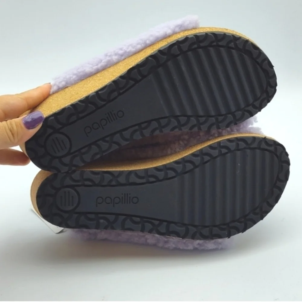 NWT BIRKENSTOCK NAMIKA TEDDY WEDGE IN LILAC EU 38 $170 - Picture 13 of 13